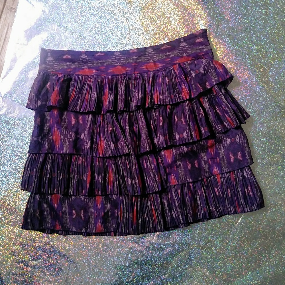 NWOT GAP Layered Purple Skirt Size 6